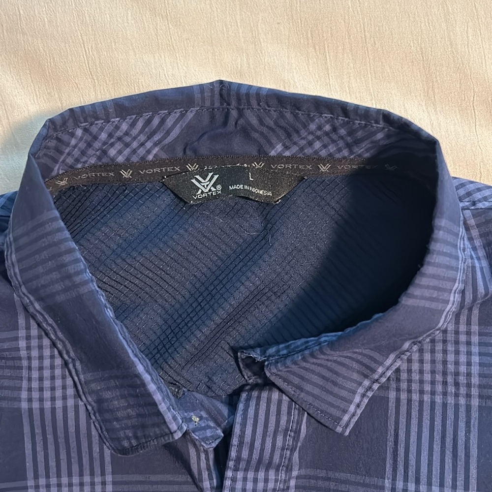 Vortex Optics Shirt Men’s Size L Blue Fast Twitch - Picture 2 of 5